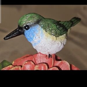 Marigold with bird Figurine 5.25" Birthday gift home decor